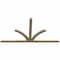 Ekena Millwork Richland Rough Sawn Timber Gable Bracket, Douglas Fir, 96"W x 52"H x 2"D x 4"F, 13/12 Pitch GBW096X52X0204RIC00RDF - alternate 2